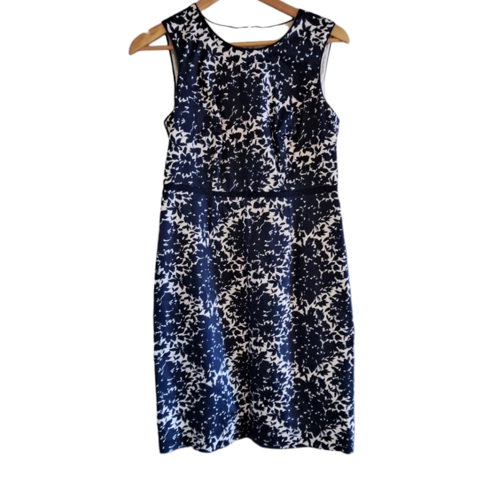 Boden Navy White Ava Dress